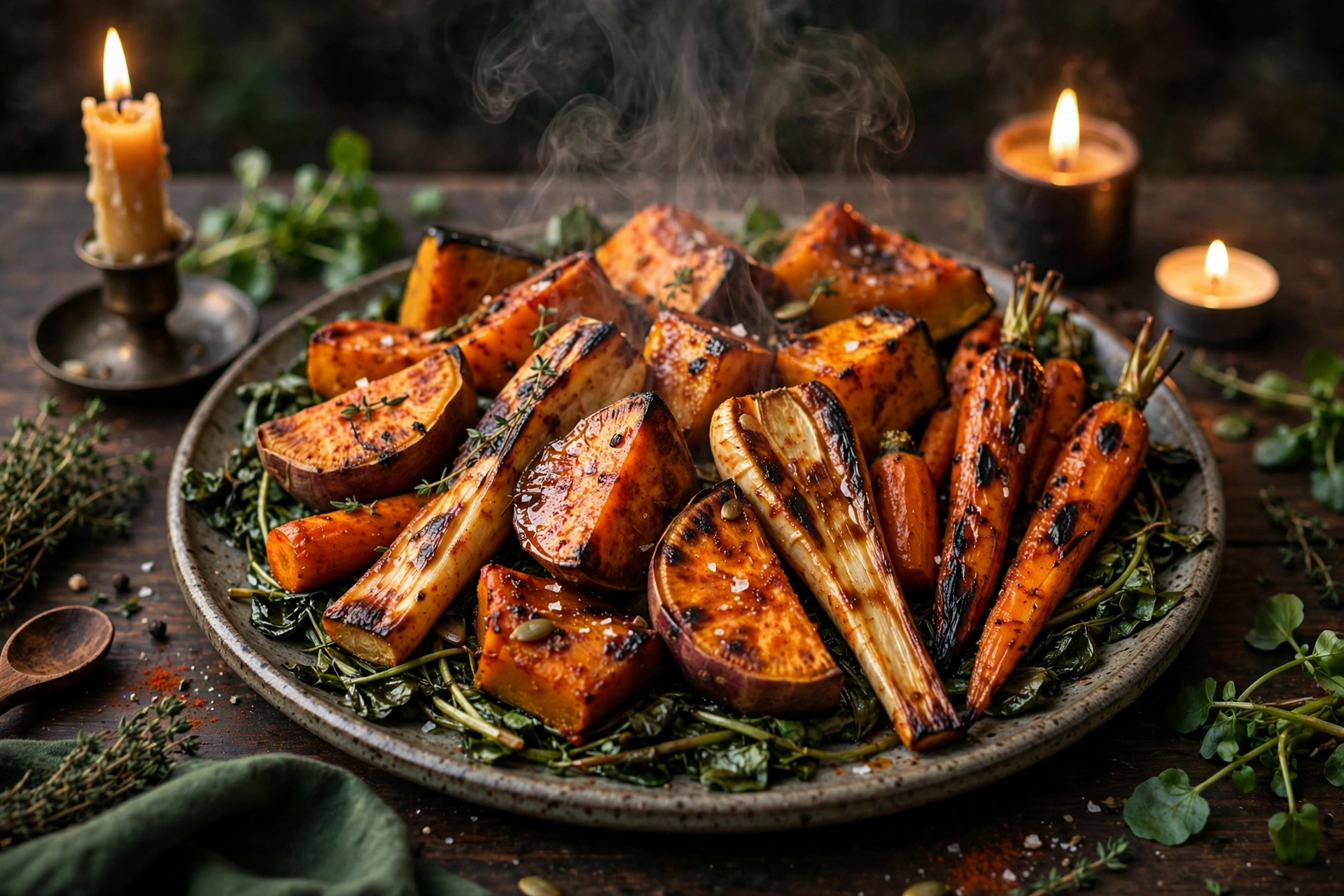 Vegan Matariki feast spread
