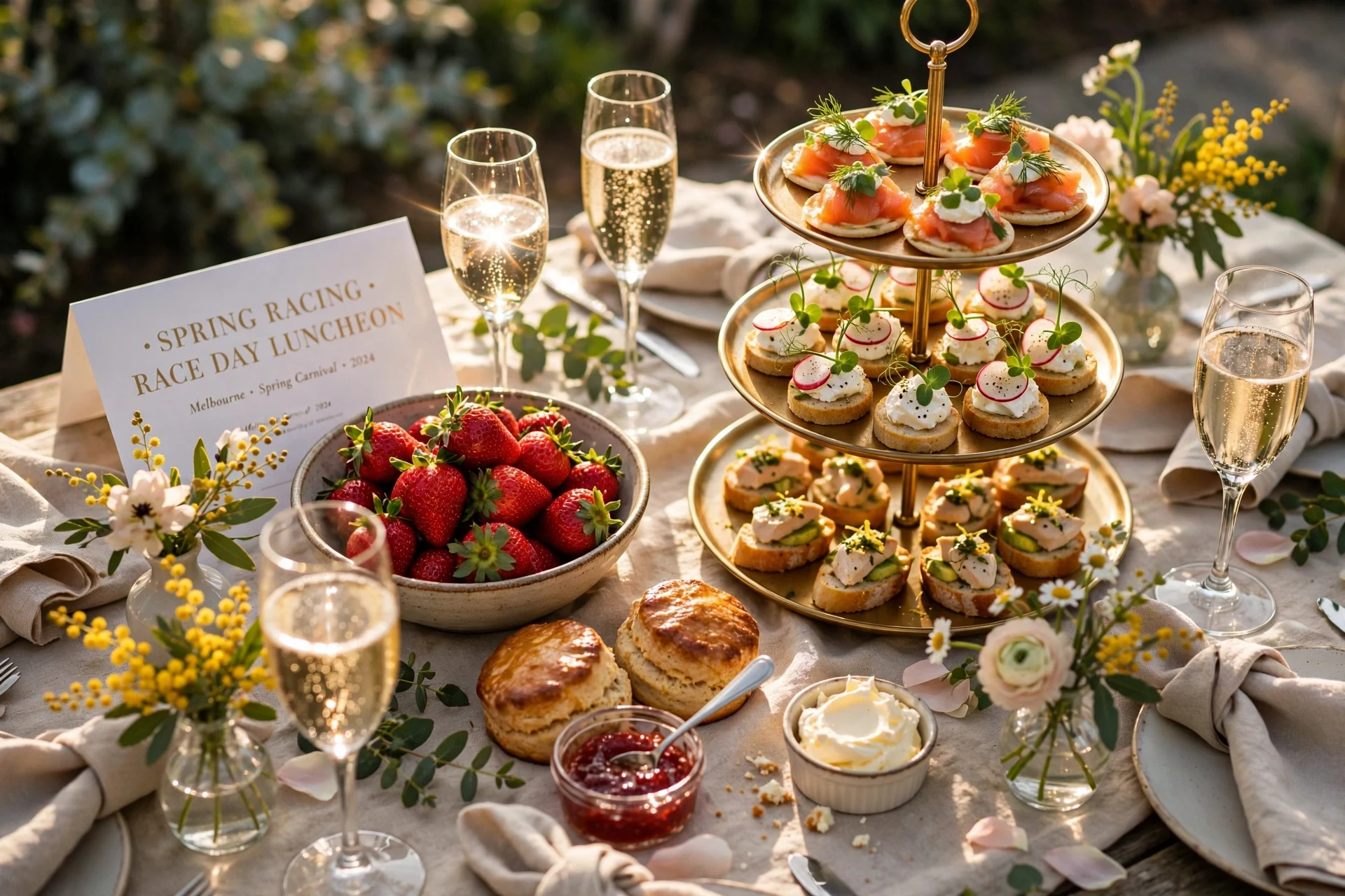 Dairy-Free Melbourne Cup feast spread