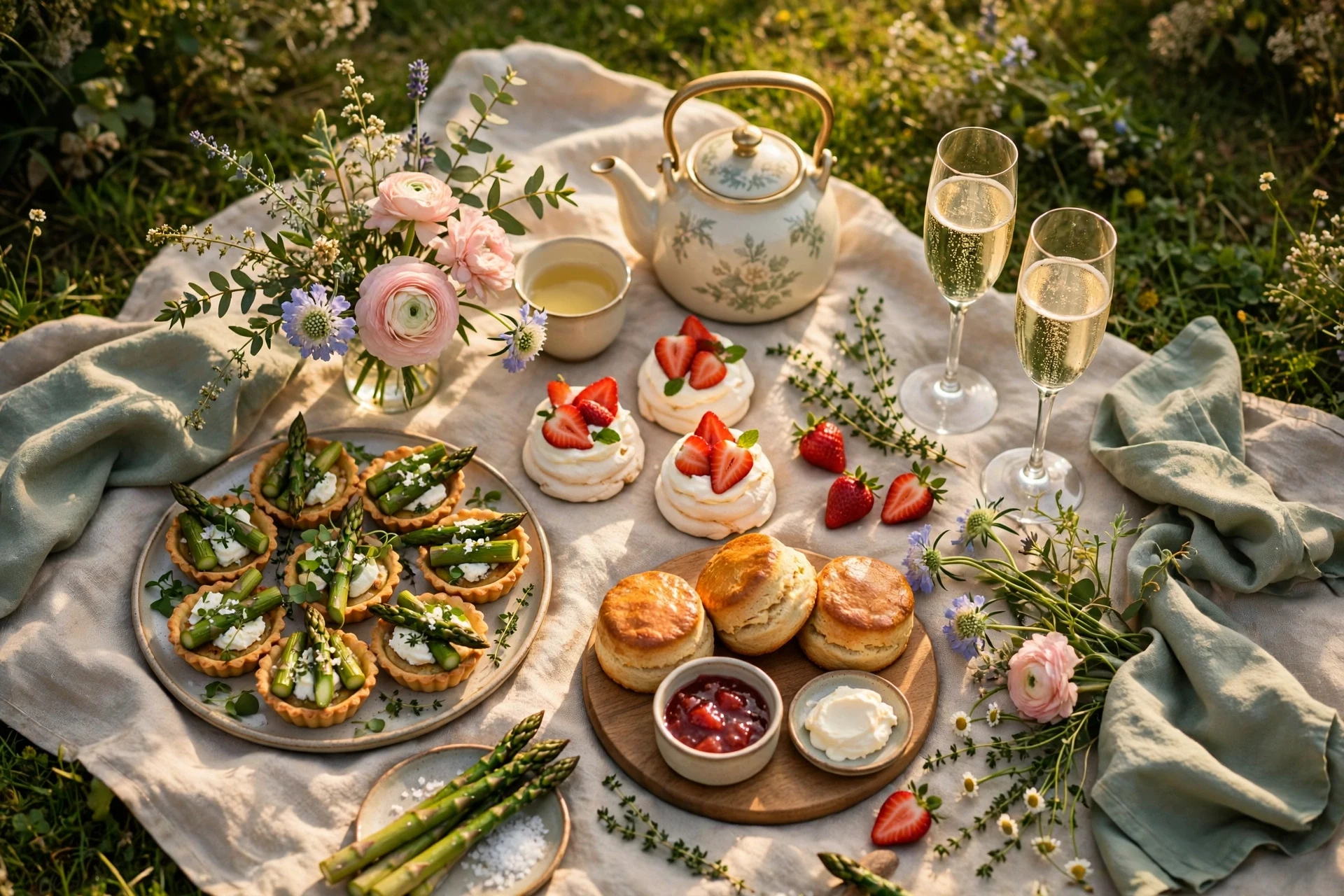 Vegetarian Melbourne Cup feast spread