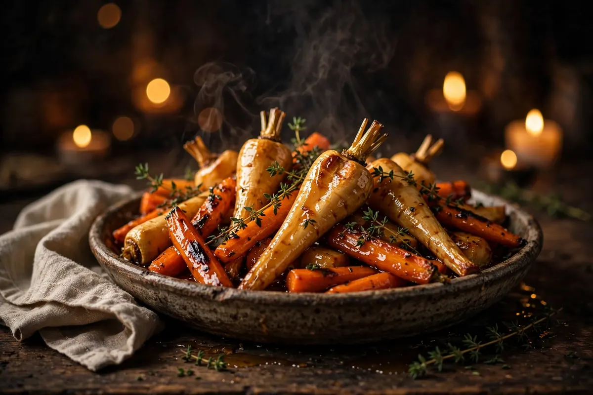 Honey-Roast Parsnips and Carrots