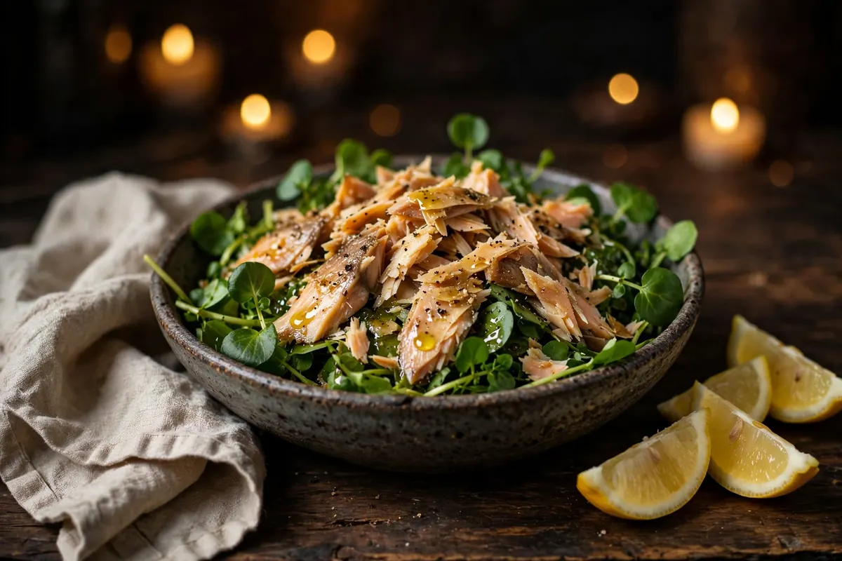 Smoked Fish and Watercress Salad