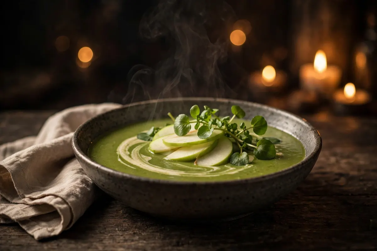 Watercress and Green Apple Soup