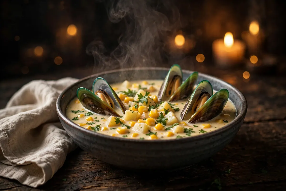 Mussel and Sweetcorn Chowder