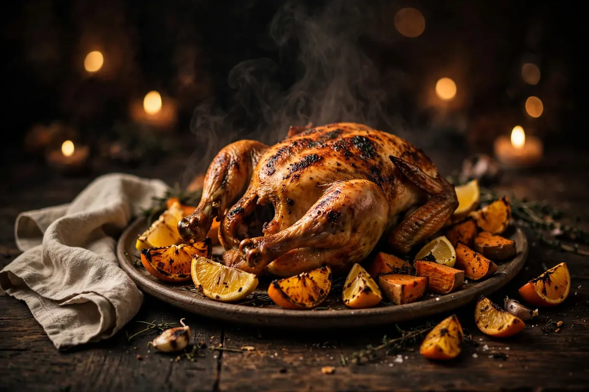 Slow-Roast Citrus Chicken with Kūmara