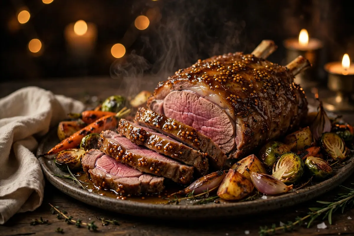 Honey and Mustard Roast Lamb Shoulder