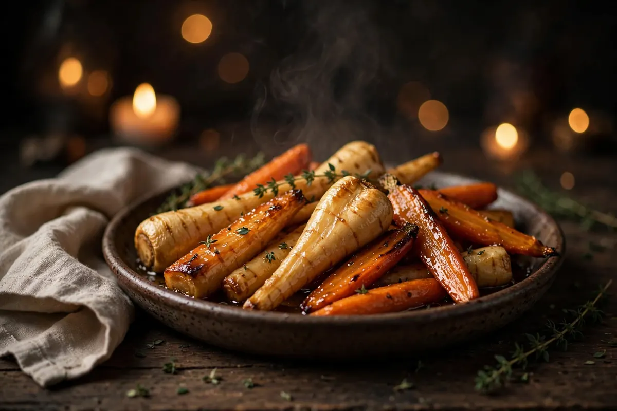 Honey-Roast Parsnips and Carrots