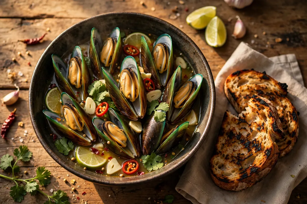 Chilli-Lime Mussels