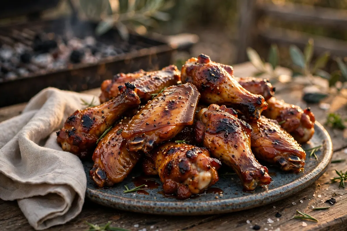 Sticky BBQ Chicken Wings