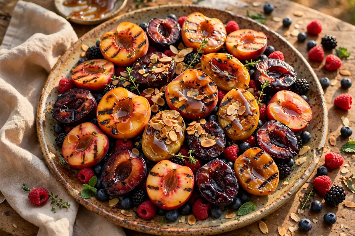 Grilled Stone Fruit Platter
