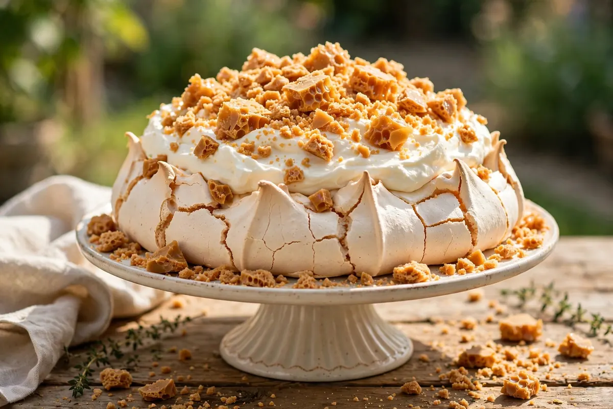 Hokey Pokey Pavlova