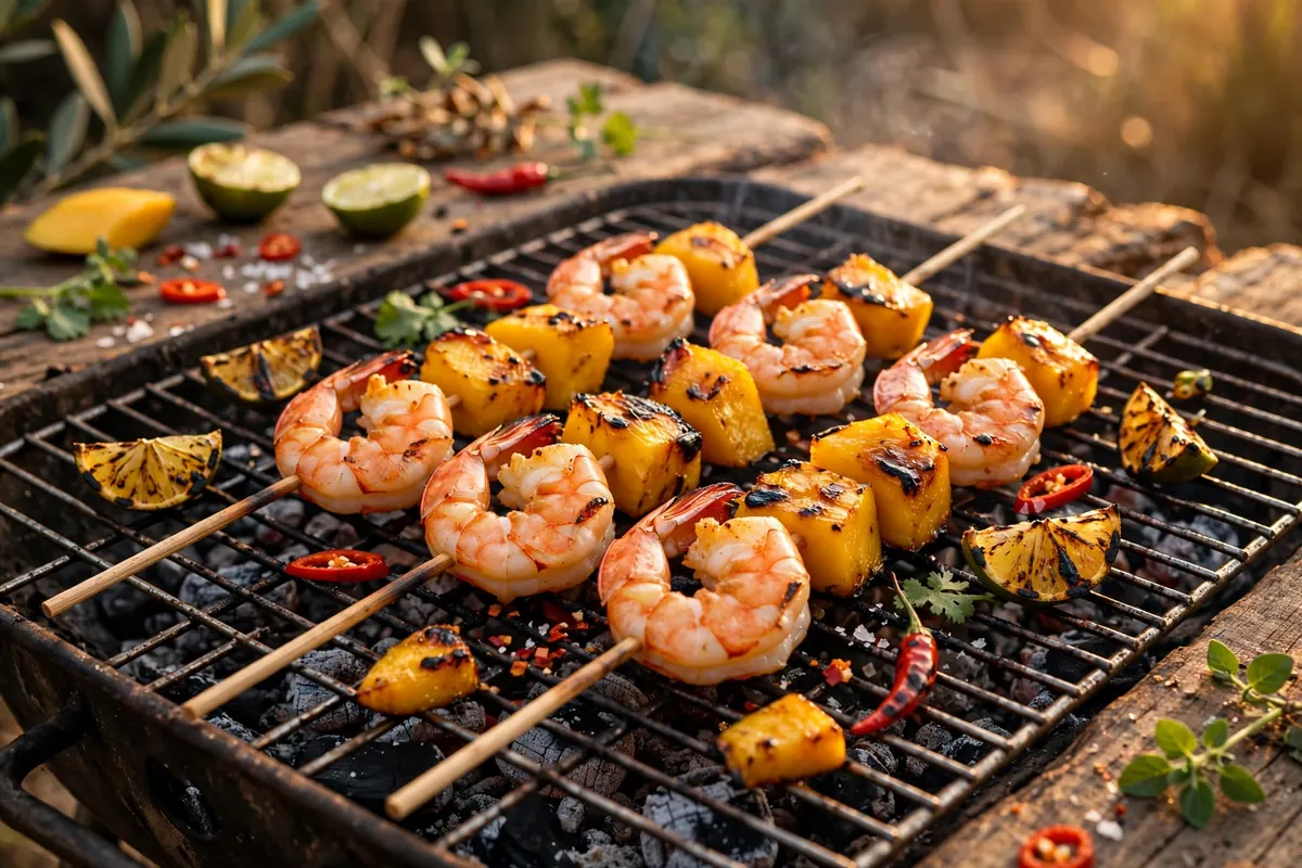 Prawn & Mango Skewers