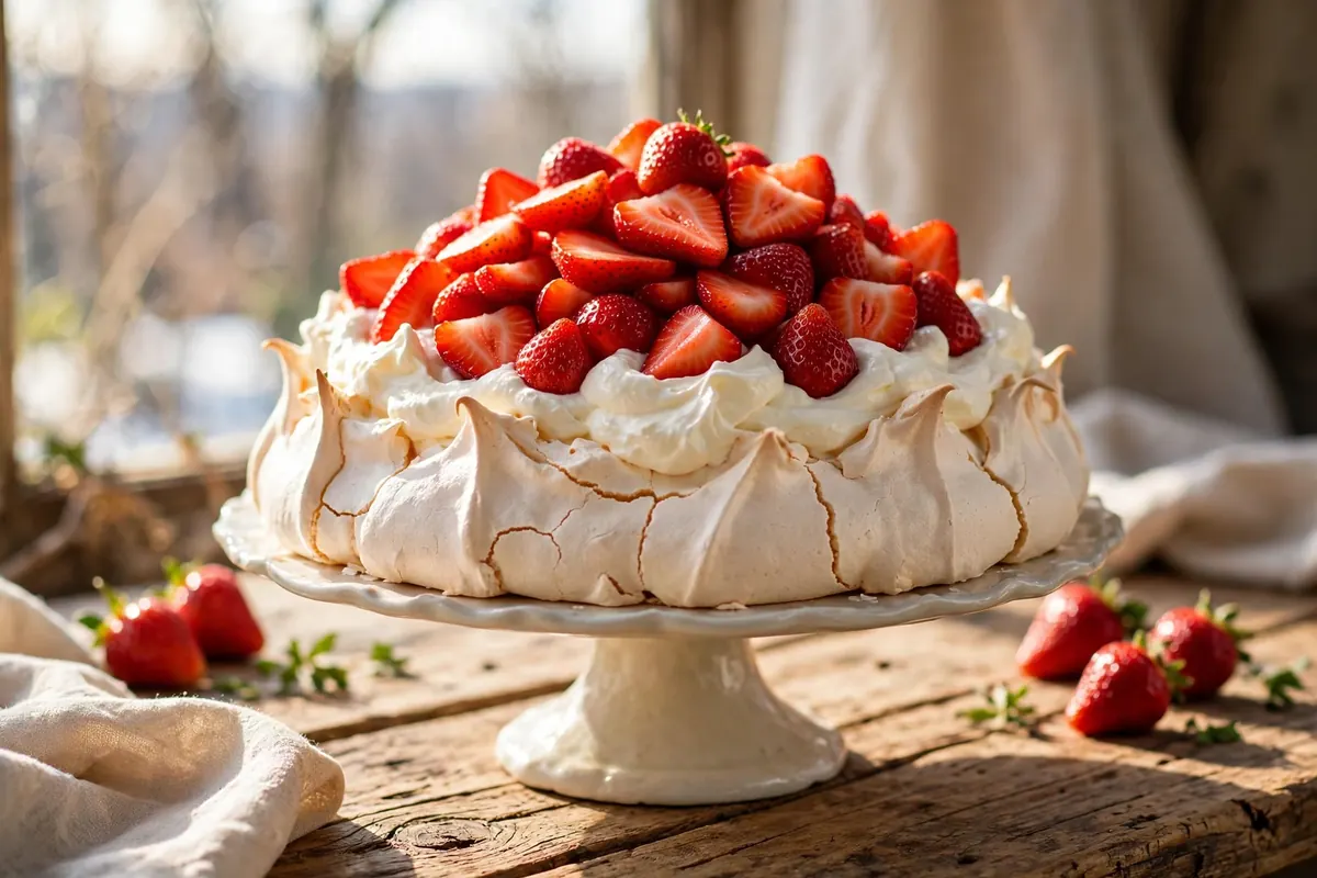 Strawberry Pavlova