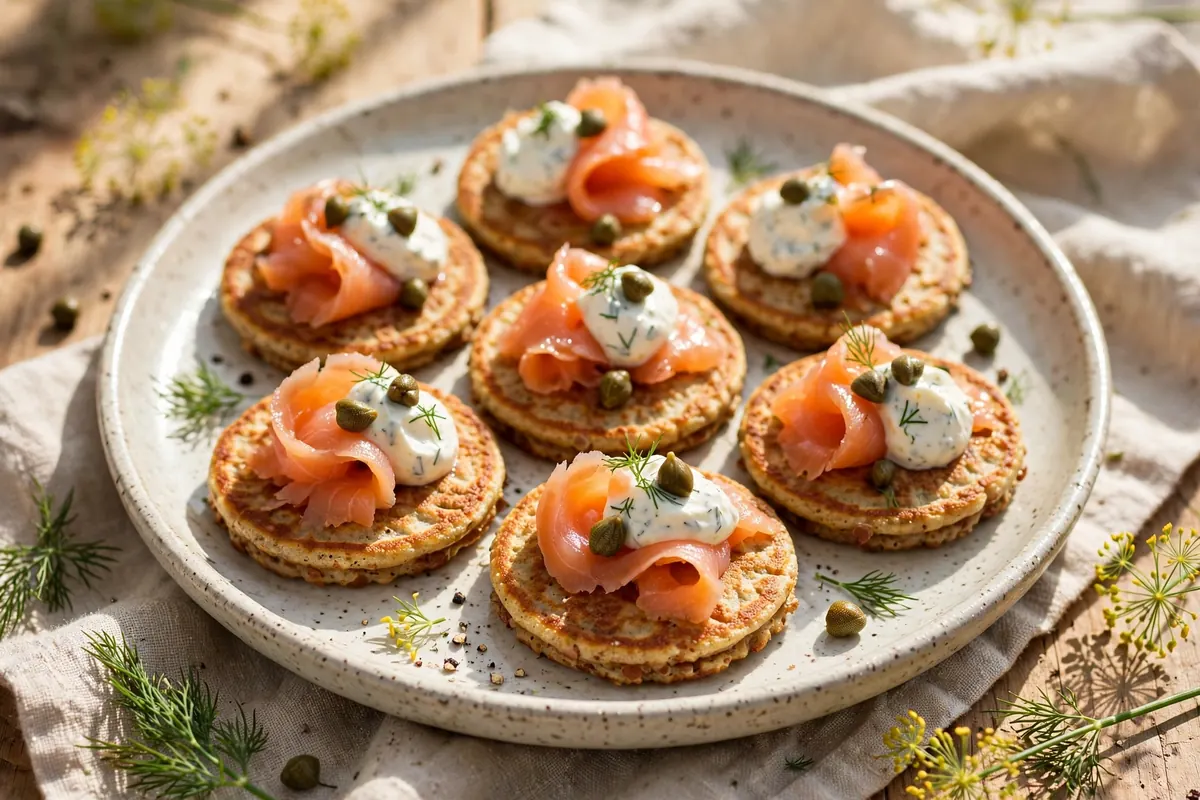 Smoked Salmon Blinis