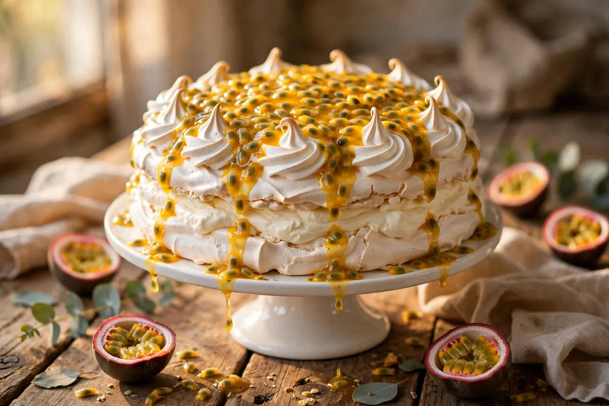 Passionfruit Pavlova