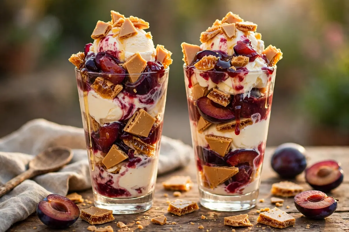 Hokey Pokey Ice Cream Sundaes