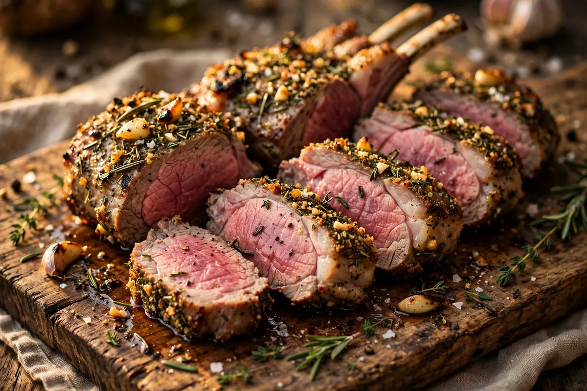 Herb-Crusted Grilled Lamb