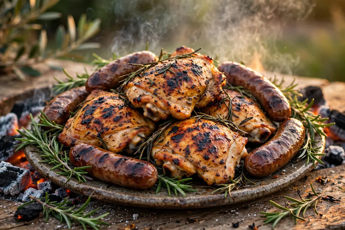 BBQ Chicken & Sausages