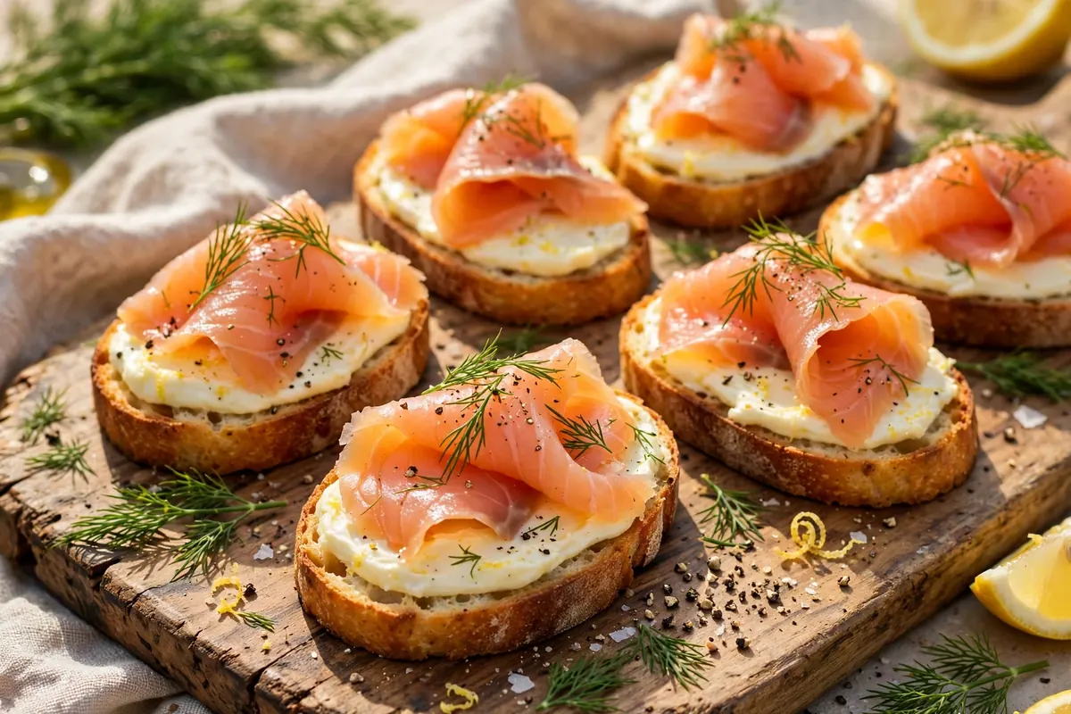 Smoked Salmon Crostini
