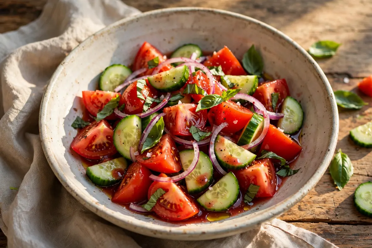Tomato & Cucumber Salad
