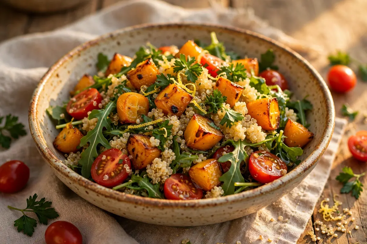 Kumara, Quinoa & Herb Salad