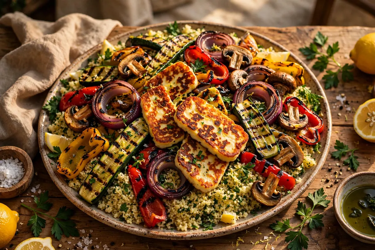 Grilled Vegetable & Halloumi Platter