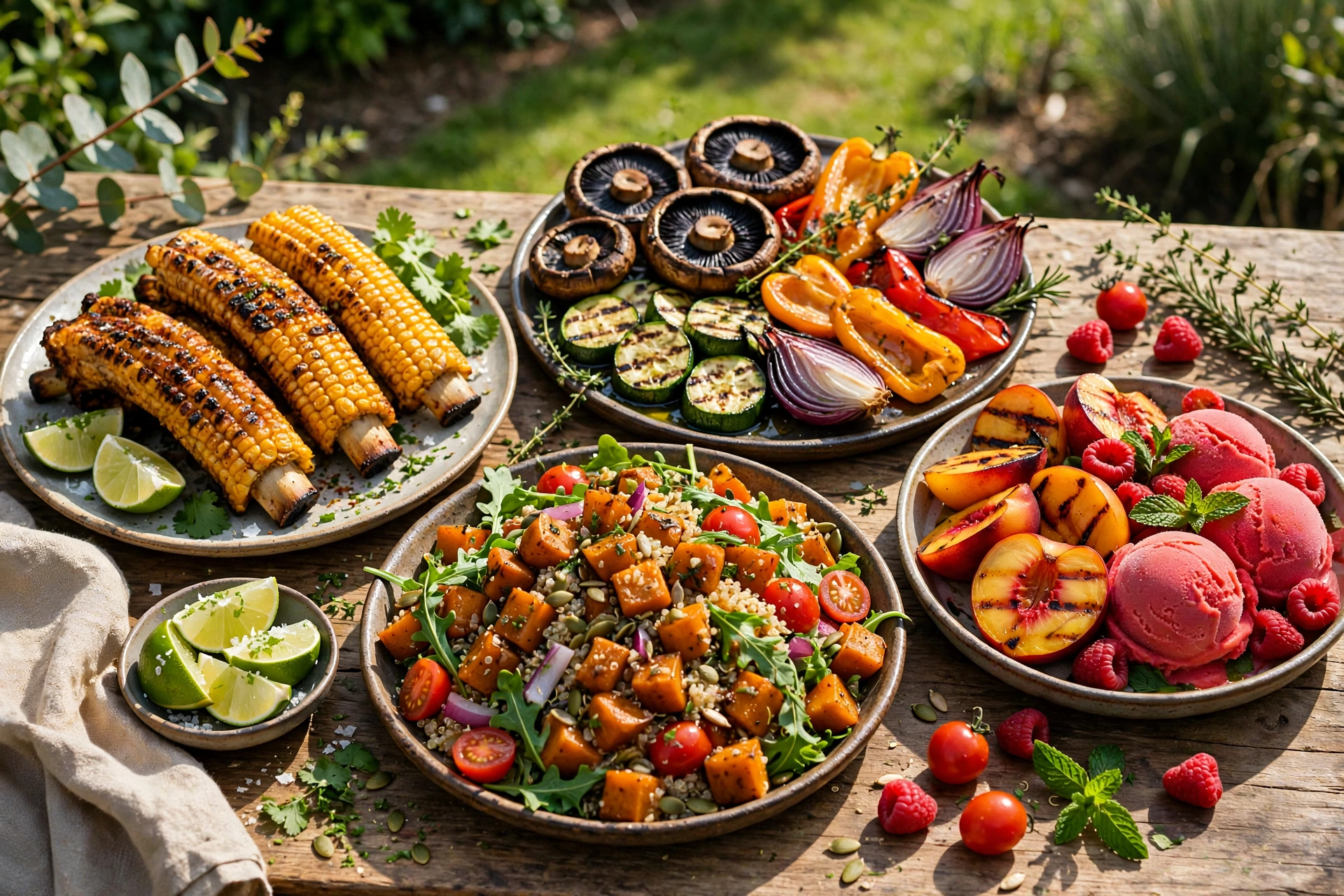 Vegan Waitangi Day feast spread